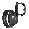 Sada 2 ks krytů Kwmobile s bezpečnostním sklem pro Garmin Venu Sq 2 Music, Transparent/Black, Plastic, KWM000024ZF002C