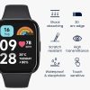 Sada 2 ks ochranných fólií Kwmobile pro Xiaomi Redmi Watch 3 Active, transparentní/černá, polymer, KWM000024ZH001C