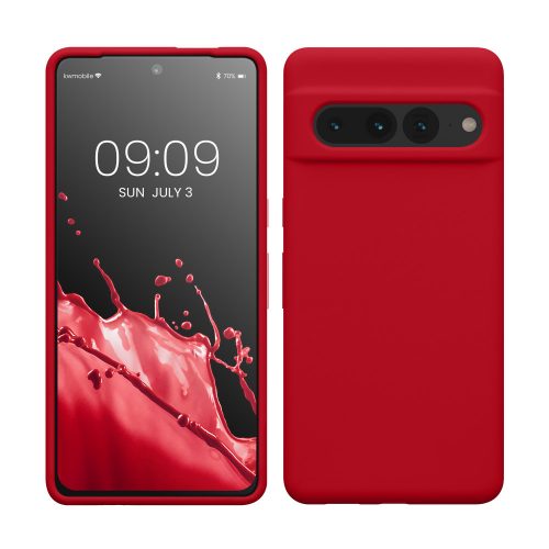 Pouzdro Kwmobile pro Google Pixel 7 Pro, červené, silikonové, KWM0000171J034C