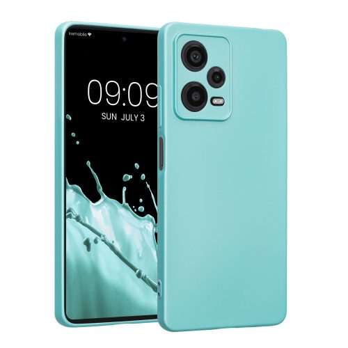 Kryt Kwmobile pro Xiaomi Redmi Note 12 Pro 5G, světle zelený, silikon, KWM000018CO007C