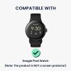 Sada 2 pouzder Kwmobile pro hodinky Google Pixel Watch, průhledná/černá, plast, KWM000024ZK001C