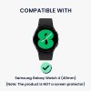 Sada 2 ks pouzder Kwmobile pro Samsung Galaxy Watch 4, průhledné/zlaté, plast, KWM000024ZN001C