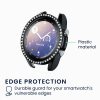 Sada 2 ks pouzder Kwmobile pro Samsung Galaxy Watch 3, černá/zlatá, plast, KWM000024ZP001C