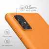 Pouzdro Kwmobile pro Samsung Galaxy A71, oranžové, silikonové, KWM000010ZJ029C