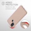 Pouzdro Kwmobile pro Samsung Galaxy A21s, krémové, silikonové, KWM000011GI022C