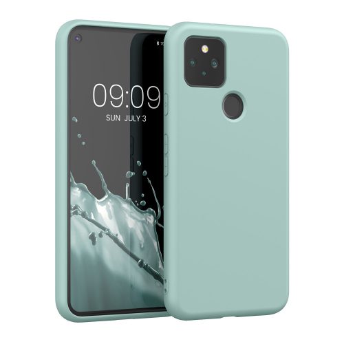 Pouzdro Kwmobile pro Google Pixel 5, světle zelené, silikonové, KWM0000125G020C