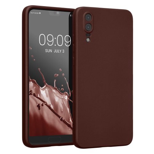 Pouzdro Kwmobile pro Huawei P20, tmavě červené, silikonové, KWM0000193F008C