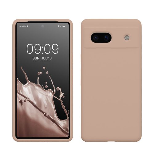 Pouzdro Kwmobile pro Google Pixel 7a, růžové, silikonové, KWM000019YE032C