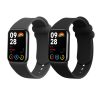 Sada 2 řemínků Kwmobile pro Xiaomi Mi Band 8 Pro, černá/šedá, silikon, KWM0000250D001C