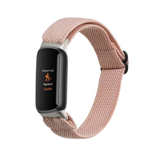 Řemínek Kwmobile pro Fitbit Luxe, světle růžový, nylon, KWM0000250J001C