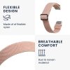 Řemínek Kwmobile pro Fitbit Luxe, světle růžový, nylon, KWM0000250J001C