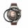 Sada 2 ks ochranných fólií Kwmobile pro Huawei Watch 4 Pro, transparentní/černá, polymer, KWM0000250Q001C