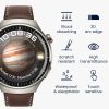 Sada 2 ks ochranných fólií Kwmobile pro Huawei Watch 4 Pro, transparentní/černá, polymer, KWM0000250Q001C