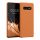 Pouzdro Kwmobile pro Samsung Galaxy S10 Plus, oranžové, silikonové, KWM0000105N046C