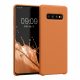 Pouzdro Kwmobile pro Samsung Galaxy S10 Plus, oranžové, silikonové, KWM0000105N046C