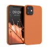 Kryt Kwmobile pro Apple iPhone 12 Mini, oranžový, silikonový, KWM000011JO062C