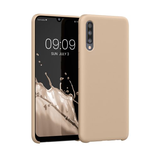 Pouzdro Kwmobile pro Samsung Galaxy A50, krémové, silikonové, KWM0000102C033C