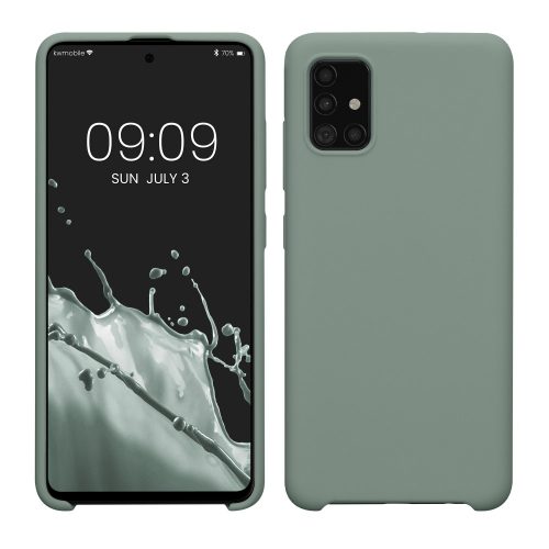 Pouzdro Kwmobile pro Samsung Galaxy A51, zelené, silikonové, KWM000010ZA054C