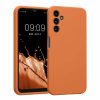 Pouzdro Kwmobile pro Samsung Galaxy A14 5G, oranžové, silikonové, KWM000018GD038C