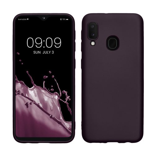 Pouzdro Kwmobile pro Samsung Galaxy A20e, Burgundy, Silicon, KWM0000102K009C