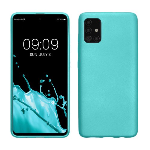 Pouzdro Kwmobile pro Samsung Galaxy A51, světle zelené, silikonové, KWM000010ZE016C