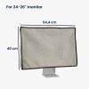 Kryt Kwmobile pro 24-26palcový monitor, světle hnědý, Textil, KWM000017VF003C