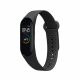 Řemínek Kwmobile pro Xiaomi Mi Band 4/Mi Band 3, černý, silikon, KWM0000250Z001C