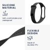 Řemínek Kwmobile pro Xiaomi Mi Band 4/Mi Band 3, černý, silikon, KWM0000250Z001C