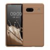 Pouzdro Kwmobile pro Google Pixel 7a, krémové, silikonové, KWM000019YE042C