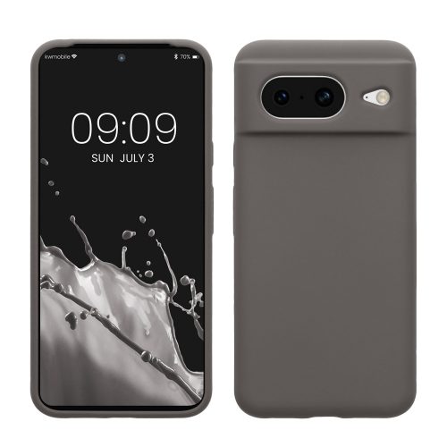 Pouzdro Kwmobile pro Google Pixel 8, šedé, silikonové, KWM0000208F021C