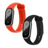 Sada 2 řemínků Kwmobile pro Xiaomi Mi Band 8, černý/oranžový, silikon, KWM0000194G004C