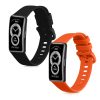 Sada 2 řemínků Kwmobile pro Huawei Band 8, černá/oranžová, silikonová, KWM0000198N005C