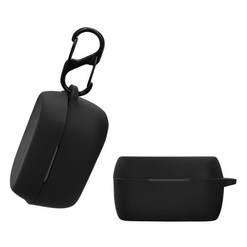 Pouzdro na sluchátka Kwmobile pro Jabra Elite 3/Elite 2, černé, silikonové, KWM0000251L001C