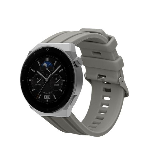 Řemínek Kwmobile pro Huawei Watch Ultimate, šedý, silikonový, KWM0000251N002C