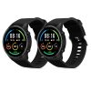 Sada 2 řemínků Kwmobile pro Xiaomi Mi Watch/Mi Watch Color Sport, černá, silikonová, KWM0000162Q007C