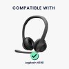 Pouzdro na sluchátka Kwmobile pro Logitech H390, černo/bílé, neopren, KWM0000251X001C