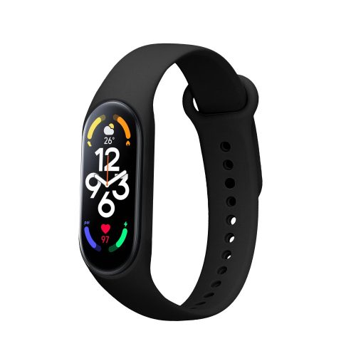 Řemínek Kwmobile pro Xiaomi Mi Band 7, černý, silikon, KWM0000252C001C