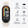 Sada 2 ks ochranných fólií Kwmobile pro Xiaomi Mi Band 8, transparentní/černá, polymer, KWM0000252H001C