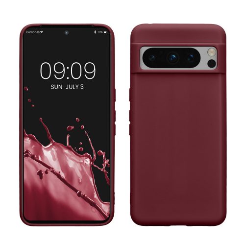 Pouzdro Kwmobile pro Google Pixel 8 Pro, vínové, silikonové, KWM0000208I010C