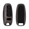 Kryt na klíče od auta Kwmobile pro Audi 3 Buttons - Keyless Go, šedo/černý, silikon, KWM000011OW003C