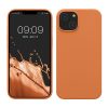 Kryt Kwmobile pro Apple iPhone 14, oranžový, silikonový, KWM000016NI031C