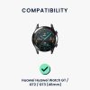 Řemínek Kwmobile pro Huawei Watch GT 3/Watch GT 2/Watch GT, černý, přírodní kůže, KWM000013PG003C