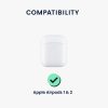 Pouzdro na sluchátka Kwmobile pro Apple Airpods 1/Airpods 2, bílé, silikonové, KWM0000253D001C