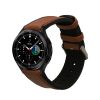 Řemínek Kwmobile pro Samsung Galaxy Watch 4/Galaxy Watch 4 Classic/Galaxy Watch 3, hnědá/černá, přírodní kůže, KWM0000253H001C