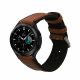 Řemínek Kwmobile pro Samsung Galaxy Watch 4/Galaxy Watch 4 Classic/Galaxy Watch 3, hnědá/černá, přírodní kůže, KWM0000253H001C