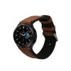 Řemínek Kwmobile pro Samsung Galaxy Watch 4/Galaxy Watch 4 Classic/Galaxy Watch 3, hnědá/černá, přírodní kůže, KWM0000253H001C