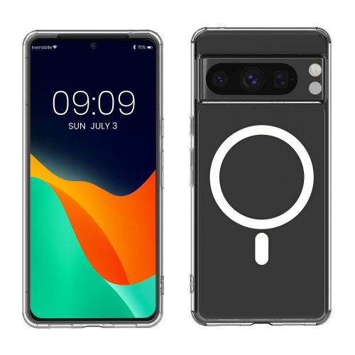 Pouzdro Kwmobile pro Google Pixel 8 Pro, průhledné, silikonové, KWM000020JE001C