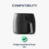 Ochranný kryt Kwmobile pro Philips Essential Airfryer XXL, černá/bílá, plast, KWM000023RI001C