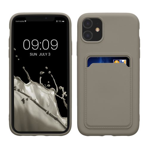 Kryt Kwmobile pro Apple iPhone 11, šedý, silikon, KWM0000134F016C