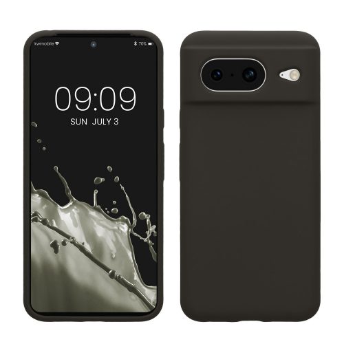 Pouzdro Kwmobile pro Google Pixel 8, tmavě šedé, silikonové, KWM0000208F024C